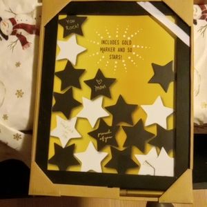 Drop wish box with marker and stars to write message on then drop into frame